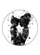 Mother Printed Fridge Magnet Black/White