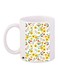 Printed Coffee Mug White/Yellow/Green
