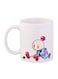 Bomber Man Printed Mug White/Pink/purple 11ounce