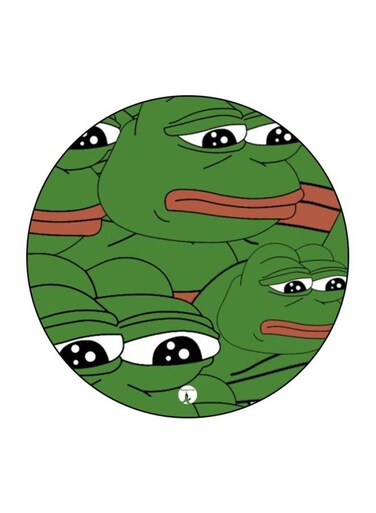 Pepe The Frog Printed Fridge Magnet Green/White/Red
