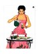 Girl Printed Metallic Plate Pink/Green/White 20x15cm