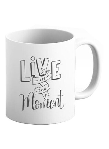 Love Printed Mug White/Black