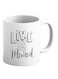 Love Printed Mug White/Black