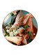 Vintage Art Printed Fridge Magnet Multicolour