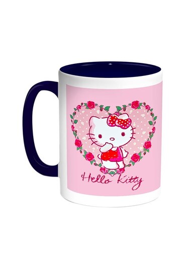 Hello Kitty Printed Coffee Mug Blue/White 11ounce