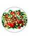 Strawberries Printed Fridge Magnet Multicolour