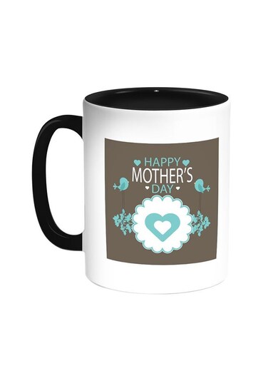 Happy Mother's Day Printed Coffee Mug Black/White 11ounce