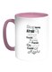 English Quote Printed Coffee Mug White/Pink 11ounce