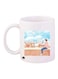 Printed Coffee Mug White/Blue/Pink