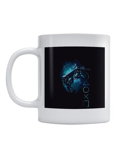 PlayStation Printed Ceramic Mug White/Black/Blue