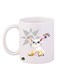 Digimon Printed Mug White/Yellow/Red 12ounce