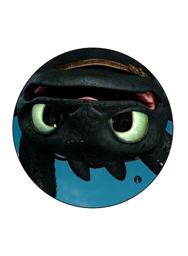 Dragon Printed Fridge Magnet Multicolour 5.5 x 5.5cm