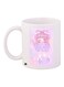 Cartoon Printed Coffee Mug White/Pink/Purple 11ounce