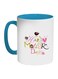 Happy Mother's Day Printed Coffee Mug Blue/White/Pink 325ml