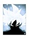 Cartoon Printed Metallic Plate Black/White/Blue 20x15cm