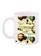 Hot Air Balloon Printed Coffee Mug White/Beige/Blue 11ounce