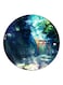 Tree Printed Fridge Magnet Blue/Green/Brown 5.5cm
