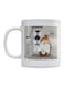 Cartoon Absi Printed Mug White/Grey/Brown 350ml