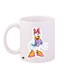 Printed Ceramic Coffee Mug White/Purple/Pink