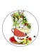 Tea Cups Printed Fridge Magnet Multicolour