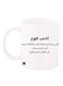 Printed Coffee Mug White/Black 12ounce