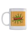Crack Printed Mug White/Beige/Green