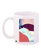 Sleeping Beauty Themed Coffee Mug White/Blue/Brown 11ounce