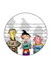 Ed, Edd N Eddy Printed Fridge Magnet Round Multicolour