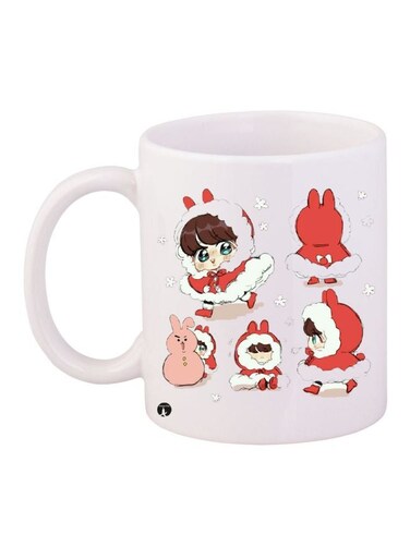 Anime Printed Coffee Mug White/Red/Pink