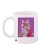 Printed Coffee Mug White/Purple/Red