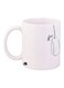 Tea Bag Printed Mug White/Black