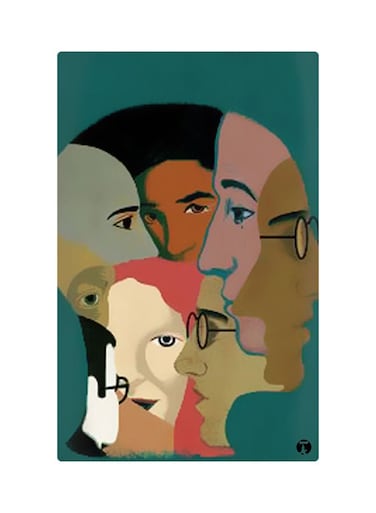 Printed Fridge Magnet Multicolour 8.5x0.4x5.5cm
