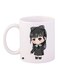 Animated Girl Printed Coffee Mug White/Grey/Beige 11ounce