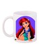 Cartoon Girl Printed Ceramic Coffee Mug White/Blue/Red