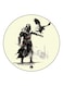 Video Game Assassin's Creed Printed Fridge Magnet Beige/Black
