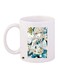 Cartoon Printed Coffee Mug White/Blue/Green 11ounce