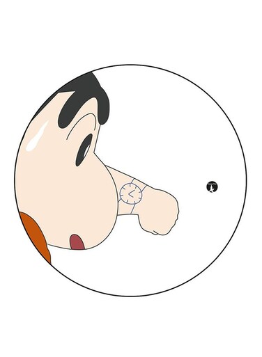 The Anime Shin Chan Printed Fridge Magnet Multicolour