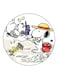 Cartoon Printed Fridge Magnet White/Yellow/Red 5.5cm