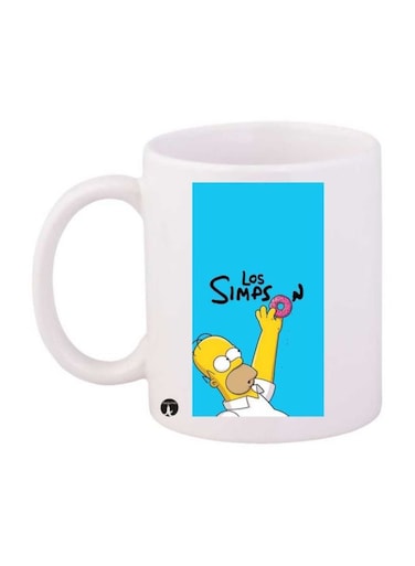 Simpson Printed Mug White/Blue/Yellow Standard Size