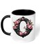 RYN&reg; Printed Ceramic Coffee Mug Gift for Coffee and Tea Lovers 11 Oz alphabet O