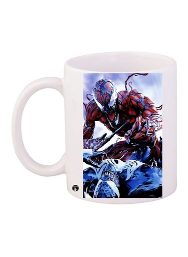 Spider-Man Printed Coffee Mug White/Blue/Red 11ounce