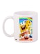 SpongeBob SquarePants Printed Coffee Mug White/Blue/Yellow 11ounce