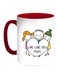 We Love You Mom Printed Coffee Mug Red/White/Green