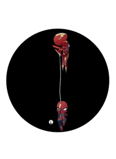 Iron Man And Spiderman Printed Fridge Magnet Multicolour