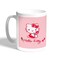 Hello Kitty Printed Coffee Mug, White 11 Ounce