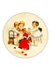 Vintage Art Printed Fridge Magnet Multicolour