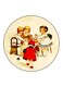 Vintage Art Printed Fridge Magnet Multicolour
