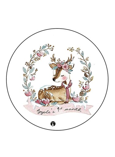 Deer Printed Fridge Magnet Multicolour