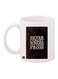 Printed Coffee Mug White/Brown Standard Size