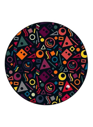 Printed Fridge Magnet Blue/Red/Orange 5.5cm